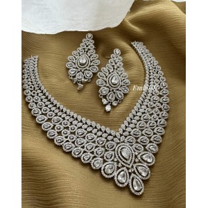 Royal AD V Shape Neckpiece  - White