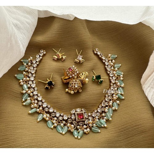 Royal AD Flower Changeable Pastel Bead Neckpiece