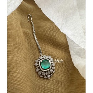 AD Flower Leaf Tikka - Pastel Blue