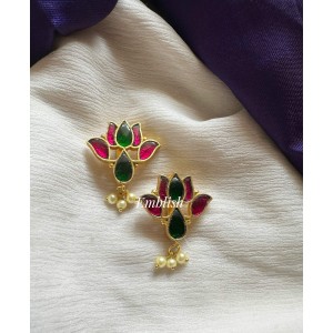 Kundan Jadau Lotus Bugadi style Earrings