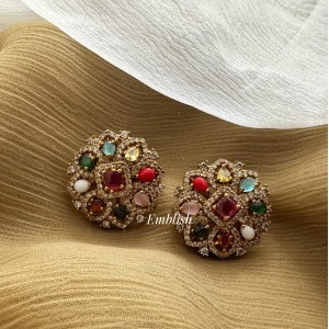 Ad Flower small studs - Multi colour 