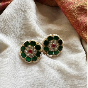 Kundan Jadau Flower Stud