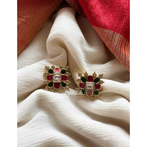 Kundan Jadau Flower Stud