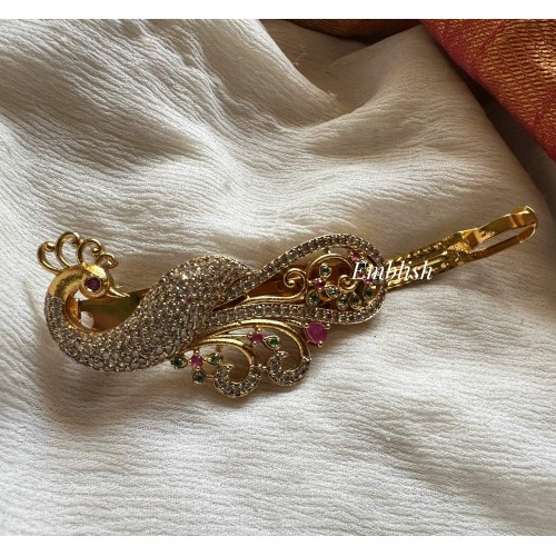 AD Peacock Hair Clip