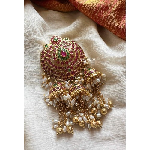 Royal Grand Kemp Flower Rice Pearl Drop Hair Choti