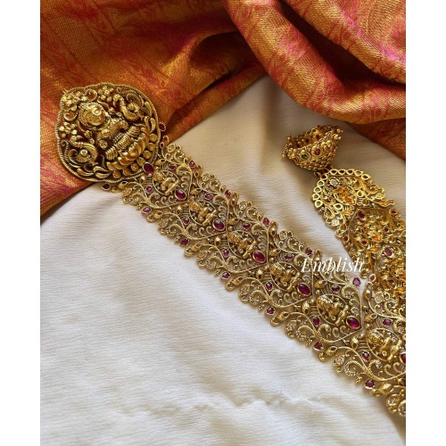 Grand Kemp Lakshmi Long Hair Chotti - Gold Beads