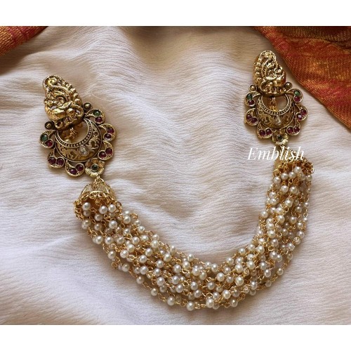 Royal Antique Kemp Annam Pearl Hair Choti