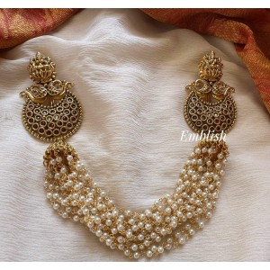 Royal Antique Lakshmi Kemp Hair Choti - Pearl Beads