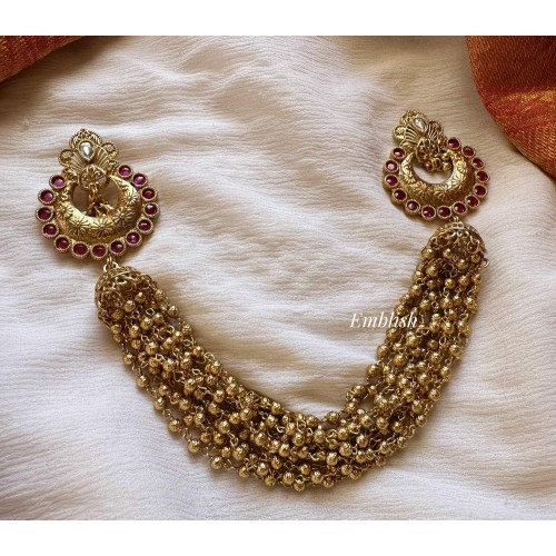 Royal Antique Kemp Gold Bead Hair Choti