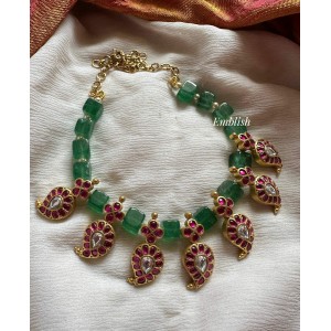 Kundan Jadau Mango Short Neckpiece