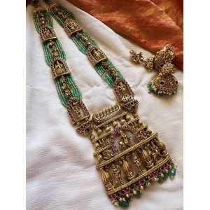 Royal Grand Dasavatharam Big Pendant Mala Neckpiece