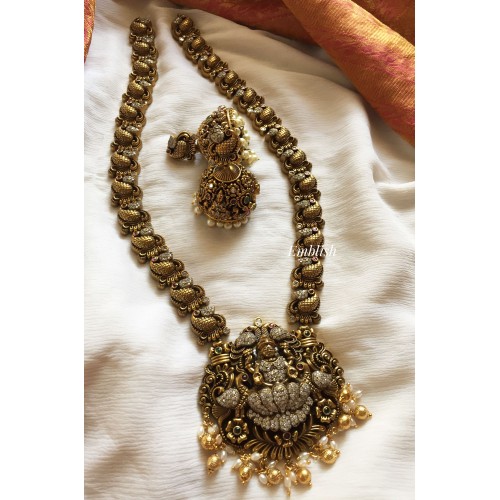 Antique Lakshmi with Double Peacock Neckpiece