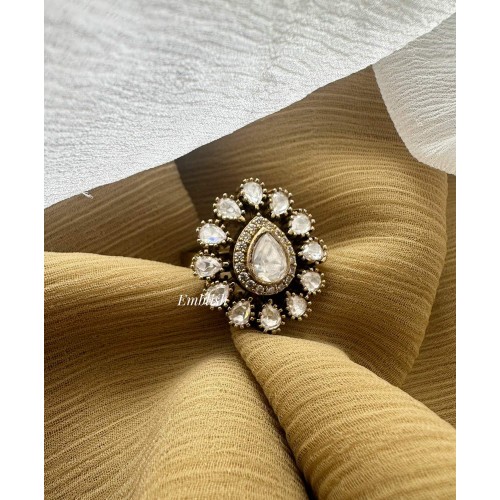 Tilak Victorian finger rings - white 