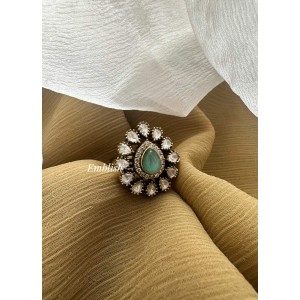 Tilak Victorian finger rings - pastel blue 