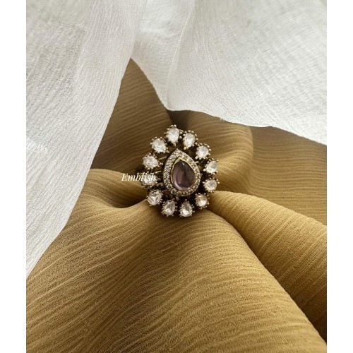 Tilak Victorian finger rings - Purple 