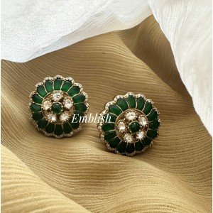 Victorian Kemp Flower Stud - Green