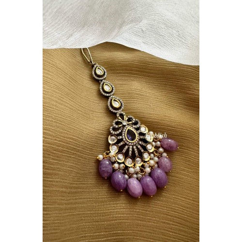 Royal Victorian Flower Intricate Tikka - Purple