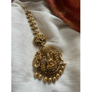 Gold alike Antique Lakshmi Mahal Tikka - Gold Beads