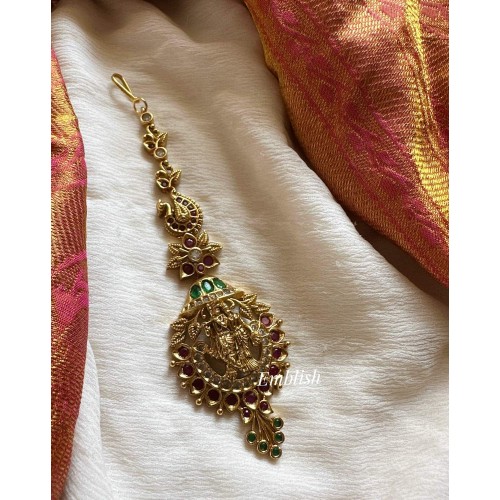 Antique Krishna Radha Flower Tikka 