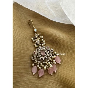 Victorian Flower Double Hathi Tikka - Pastel Pink