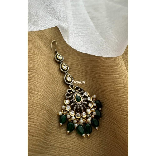 Royal Victorian Flower Intricate Tikka - Green