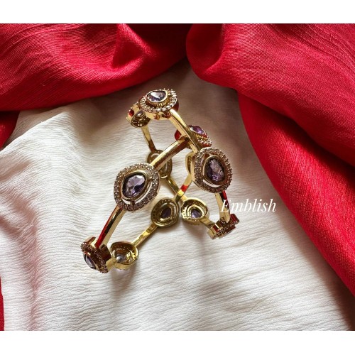 Victorian Shape Bangle - Purple