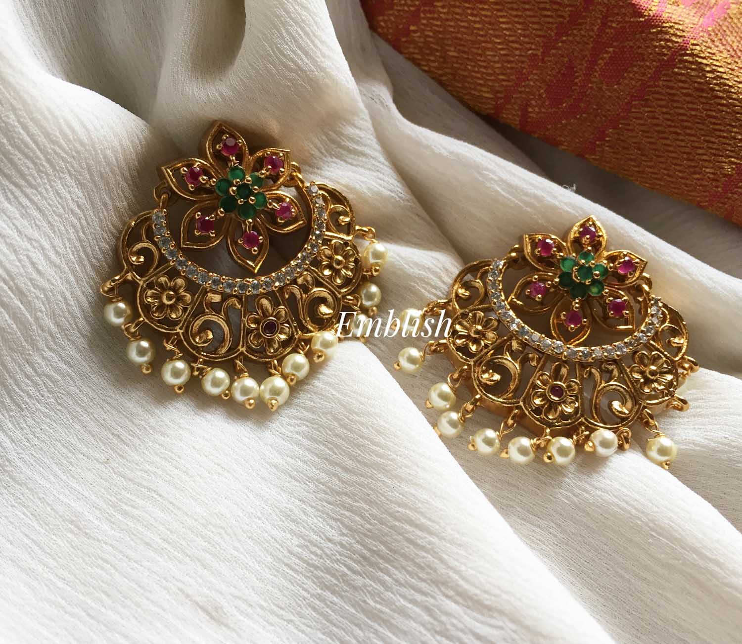 Chandbalis Earrings: Buy Your Favourite Chandbalis Earrings Online at Best  Price – Curio Cottage